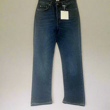 Load image into Gallery viewer, TOTEME High Rise Slim Straight Leg Womens 2632 Regular Fit Denim Dark Vintage