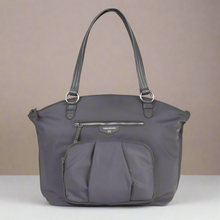 Load image into Gallery viewer, TWELVELittle Tote Diaper Bag Large Gray Allure Dome Crossbody Chemical Free