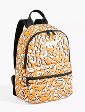 Load image into Gallery viewer, Ted Baker Backpack Laptop Large Yellow Leopard Puffer Nylon plus Mini Pouch