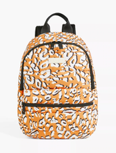 Load image into Gallery viewer, Ted Baker Backpack Laptop Large Yellow Leopard Puffer Nylon plus Mini Pouch