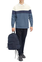 Load image into Gallery viewer, Ted Baker Backpack Mens Blue Large Puffer Nylon Quilted Laptop Sleeve, Streek