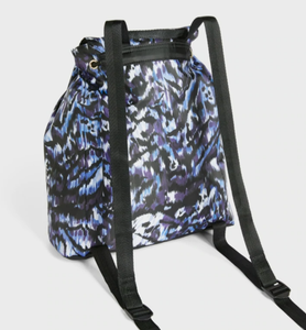 Ted Baker Backpack Womens Small Blue Nylon Nillana  Animal Print Lightweight Bag