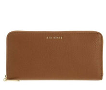 Load image into Gallery viewer, Ted Baker Wallet Women Large Brown Leather Laceyy Continental Zip Around Accordian
