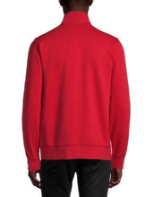 Load image into Gallery viewer, Tommy Hilfiger Sweater Mens Red Quarter Zip Mock Neck Logo Cotton Will