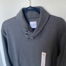 Load image into Gallery viewer, Tommy Bahama Martinique Shawl Sweater Mens Large Gray Cotton Sweatshirt