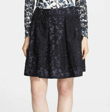 Load image into Gallery viewer, Tory Burch Etta Lace Damask Embroidered A-Line Women's Black Mini Skirt -14