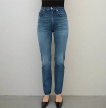 Load image into Gallery viewer, TOTEME High Rise Slim Straight Leg Womens 26/32 Regular Fit Denim Dark Vintage