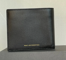 Load image into Gallery viewer, WANT Les Essentiels Benin Wallet Men’s Black Double Billfold Leather Bifold Boxed