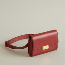 Load image into Gallery viewer, Want Les Essentiels Belt Bag Clutch Womens Red Leather Corzo Wristlet