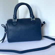 Load image into Gallery viewer, Zadig Voltaire XS Sunny Wings Small Leather Crossbody Bag Blue Top Zip Bowling