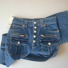 Load image into Gallery viewer, Zadig Voltaire Eyes Jeans Straight Leg Womens High Waist Exposed Button Long