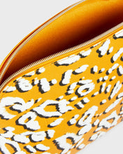 Load image into Gallery viewer, Ted Baker Travel Wash Bag Large Yellow Leopard Print Makeup Cosmetic Luciiaa