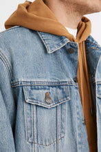 Load image into Gallery viewer, Madewell Denim Jacket Mens Blue Trucker Oversized Faded, Manitoba Wash
