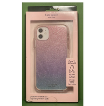 Load image into Gallery viewer, Kate Spade iPhone 11 XR Case Purple Ombre Glitter Hard Shell Bumper Pink