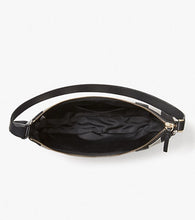 Load image into Gallery viewer, Kate Spade Smile Black Gingham Shoulder Bag Check Small Leather Trim Zip