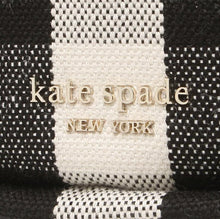 Load image into Gallery viewer, Kate Spade Smile Black Gingham Shoulder Bag Check Small Leather Trim Zip