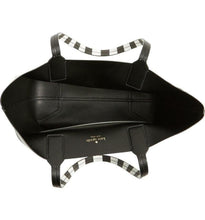 Load image into Gallery viewer, Kate Spade Jones Street Reversible Small Posey Leather Striped Open Top Tote Bag - Luxe Fashion Finds