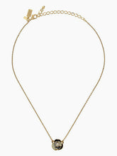 Load image into Gallery viewer, Kate Spade Deco Pearl Blossom 12K Gold-Plated Necklace Mini Pendant B/W w JBAG - Luxe Fashion Finds