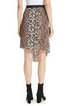 Load image into Gallery viewer, Joie Ornica Leopard Print Asymmetrical Draped Knee Length Ruched Skirt. - Luxe Fashion Finds