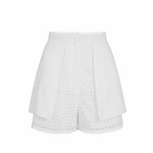 Load image into Gallery viewer, Sass & Bide TWO SUPER POWERS Women's Soft Tailored White Eyelet Short – 36-6 - Luxe Fashion Finds