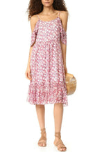 Load image into Gallery viewer, Rebecca Minkoff Buffy Cold Shoulder Floral Print Georgette Pink A-Line Dress XS - Luxe Fashion Finds