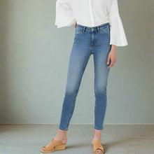 Load image into Gallery viewer, Mih Jeans Bridge High Rise Stonewash Skinny Ankle Crop Blue Jeans, Chip - 24 - Luxe Fashion Finds