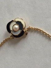 Load image into Gallery viewer, Kate Spade Deco Pearl Blossom 12K Gold-Plated Necklace Mini Pendant B/W w JBAG - Luxe Fashion Finds