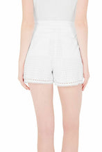 Load image into Gallery viewer, Sass & Bide TWO SUPER POWERS Women's Soft Tailored White Eyelet Short – 36-6 - Luxe Fashion Finds