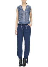Load image into Gallery viewer, Rebecca Taylor Women's Top - Tangier Silk Cotton Paisley Sleeveless V-Neck - Luxe Fashion Finds
