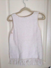 Load image into Gallery viewer, Joie Women's Nariko Sleeveless Cotton Knit  Fringe Hem  Off White Tank Top - XS - Luxe Fashion Finds