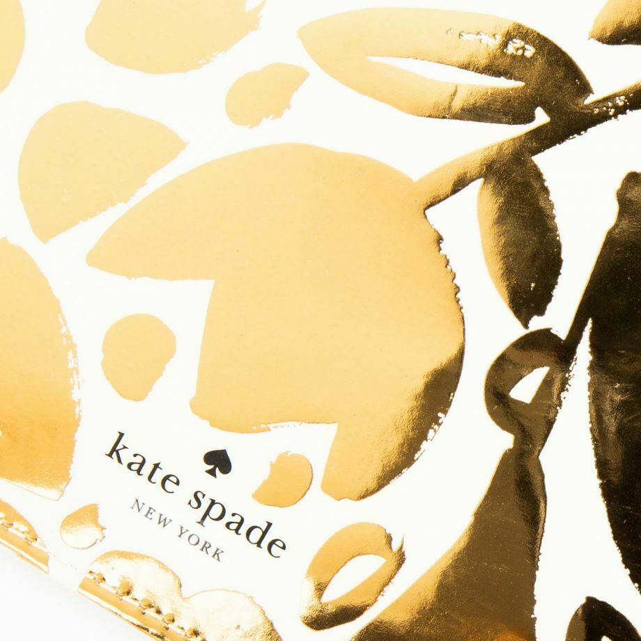 Kate Spade Women's Gold Floral-Print Slim Top Zip Pencil Pouch Case wi –  Luxe Fashion Finds