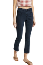 Load image into Gallery viewer, AG Jeans Womens 25 Blue Straight Leg Flare Jodi Crop High Rise Sateen Slim Pant