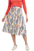 Load image into Gallery viewer, Anthropologie Skirt Womens 6  A-Line 50’s Midi Button Front Belted, Hutch