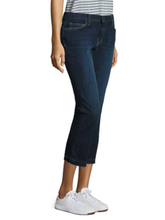Load image into Gallery viewer, Current Elliott Jean 30 Womens Straight Leg Crop Mid-Rise Stretch Raw Hem, Blue