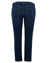 Load image into Gallery viewer, Current Elliott Jean 30 Womens Straight Leg Crop Mid-Rise Stretch Raw Hem, Blue