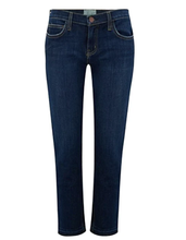 Load image into Gallery viewer, Current Elliott Jean 30 Womens Straight Leg Crop Mid-Rise Stretch Raw Hem, Blue