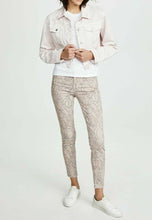 Load image into Gallery viewer, J Brand Jacket Womens Medium Trucker Oversized Cropped Pink Denim Raw Hem