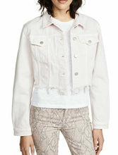 Load image into Gallery viewer, J Brand Jacket Womens Medium Trucker Oversized Cropped Pink Denim Raw Hem