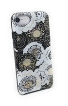 Load image into Gallery viewer, Kate Spade iPhone 8, 7, 6, 6s Case Floral Hardshell Bumper Black/Gold/Wh
