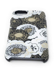 Load image into Gallery viewer, Kate Spade iPhone 8, 7, 6, 6s Case Floral Hardshell Bumper Black/Gold/Wh