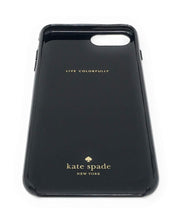 Load image into Gallery viewer, Kate Spade iPhone 8, 7, 6, 6s Case Floral Hardshell Bumper Black/Gold/Wh