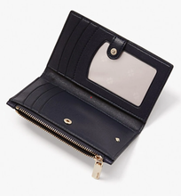 Load image into Gallery viewer, Kate Spade Wallet Womens Bifold ID Spencer Boats Slim Blue Vegan Leather, Box
