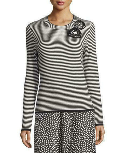 Kate Spade New York Rosette Stripe Sweater for women