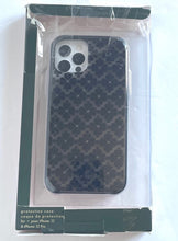 Load image into Gallery viewer, Kate Spade iPhone 12 and 12PRO Glitter Spade Flower Hardshell Black Case **