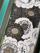 Load image into Gallery viewer, Kate Spade iPhone 8, 7, 6, 6s Case Floral Hardshell Bumper Black/Gold/Wh