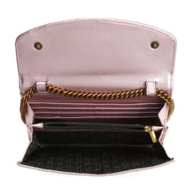 Load image into Gallery viewer, Kurt Geiger Clutch Womens Pink Kensington Eye Quilted Leather Wallet on a Chain