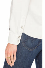Load image into Gallery viewer, Mother Shirt Womens Extra Small Off White All My Ex's Western Embroidered Cotton