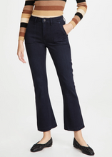 Load image into Gallery viewer, Paige Jeans 31 Womens Ankle Flare Blue Claudine Patch Pocket High Rise Transcend