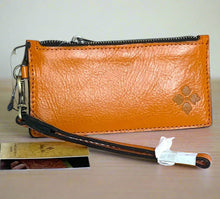 Load image into Gallery viewer, Patricia Nash Women’s Almeria Credit Card RFID Slim Leather Wallet Wristlet, Yellow