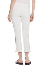 Load image into Gallery viewer, Mother Dazzler Racer Stripe Mid Rise Crop Jeans Womens 25 White Pant